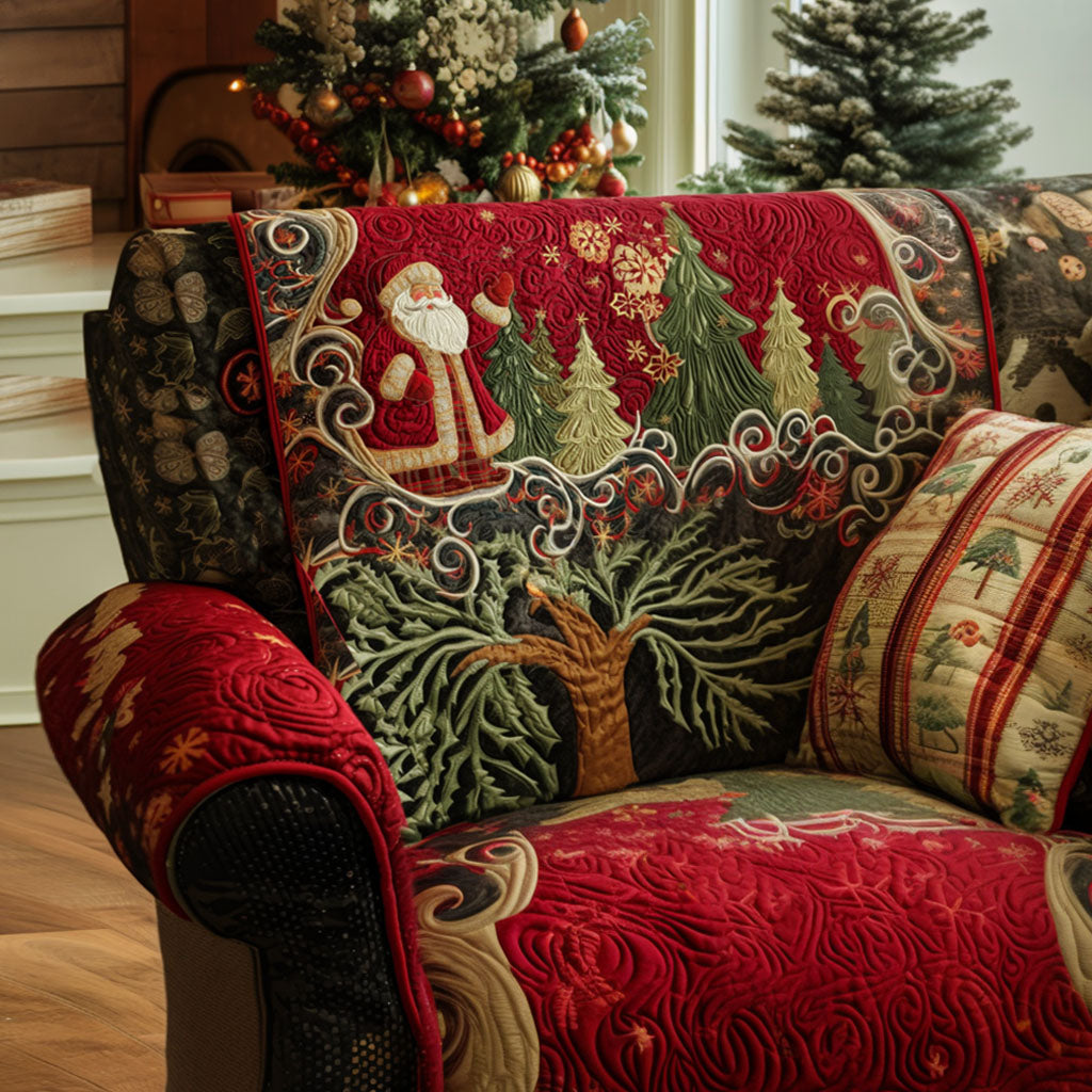 Quilted Sofa Cover Sparkling Festive Nights