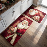 Non-slip Christmas Kitchen Mat with Santa Claus NCU0DV8493