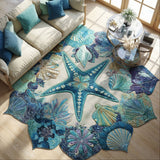 Custom Shell-Shaped Area Rug NCU0PT11675