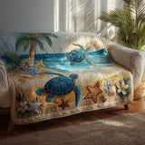 Quilted Sofa Cover Serenity on the Shore