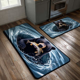 Non-slip kitchen rug with stream and natural atmosphere NCU0TD1418
