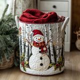 Quilted Laundry Basket — Snow Joy