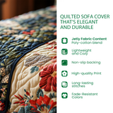 Quilted sofa cover with twilight forest NCU0DV8364