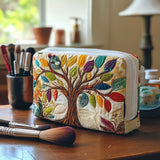Quilted beauty case with tree of life NCU0DV7891