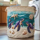 Quilted Laundry Basket — Turtle