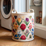 Laundry Basket Spring Flowers