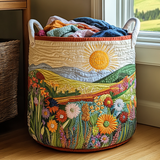 Quilted Laundry Basket — Sun