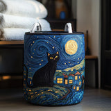 Quilted laundry basket with decorative prints NCU0PVL529