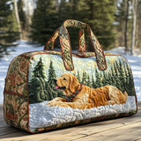 Quilted travel bag with puppy in the sun NCU0PT9084