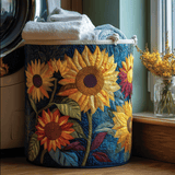 Laundry Basket with Sunshine Flowers