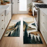 Non-slip kitchen rug with woodland crest NCU0DK11540
