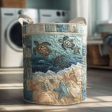 Quilted Laundry Basket — Turtle