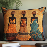 Quilted cushion cover with bright tribal pattern NCU0NT7968
