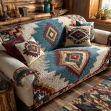 Quilted sofa cover with tribal pattern NCU0TV862