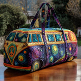 Quilted travel bag with roads to discover NCU0PT8960