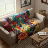 Quilted Blankets with Whimsical Chickens NCU0PT040