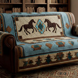 Quilted sofa cover with wild nature NCU0NT10654