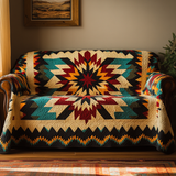 Quilted Sofa Cover Wild Ember