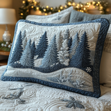 Quilted Cushion Cover with Winter Forest NCU0DV8141
