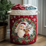 Quilted Laundry Basket — Christmas
