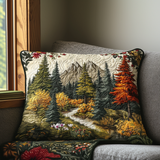 Quilted cushion cover with woodland embrace NCU0DV5307