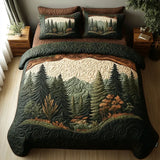 Quilted Bed Cover Set - Woodland Walk
