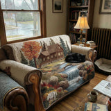 Quilted Rustic Sofa Cover in the Woods – Soft to the Touch