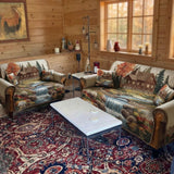 Quilted Rustic Sofa Cover in the Woods – Soft to the Touch