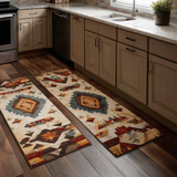 Non-slip kitchen rug with woven pattern NCU0DK10920
