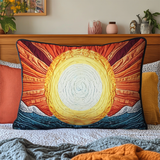 Quilted cushion cover with delicate sunlight NCU0VL894