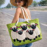 Quilted Beach and Travel Bag Sheep Under the Sky