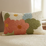 Quilted Cushion Cover with Retro Daisies NCU0VL3058