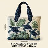 Quilted Marine Turtle Bag – Spacious and Lightweight