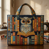 Handcrafted Owl and Antique Books Bag – Gift Idea