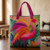 Rainbow Flamingo Quilted Bag – Gift Idea
