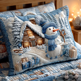 Quilted cushion cover with winter glow NCU0TD967